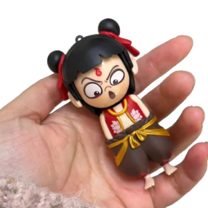 Nezha Face Changing Doll 4 Facial Plastics NeZha Face Makeup Decompression Toy Funny Decorative Ornament