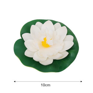 5 cái 10cm hoa giả nổi sen PU hoa súng hoa giả nhà máy đèn trong bể cá Non Bộ vườn trang trí hồ thủy sinh trang trí nhà