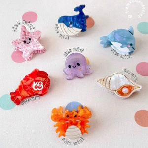 Kẹp Tóc San Hô Vỏ Ốc Cá Tôm Siêu Xinh Đi Chơi Biển