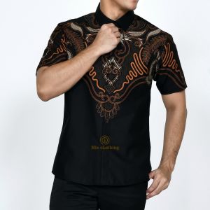 Kemeja Batik Pria Furing Slimfit Kemeja Lengan Pendek Slim Premium Ada Furing Kode 2237