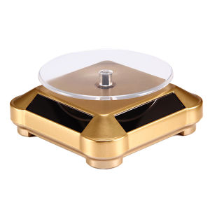 SOLAR TURNTABLE ROTARY DISPLAY STAND
