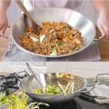 Chào Xào Inox 304 Thân Đúc Đáy Liền Fivestar Plus 36cm, HÀNG CHÍNH HÃNG FIVESTAR Bảo Hành 5 Năm. 