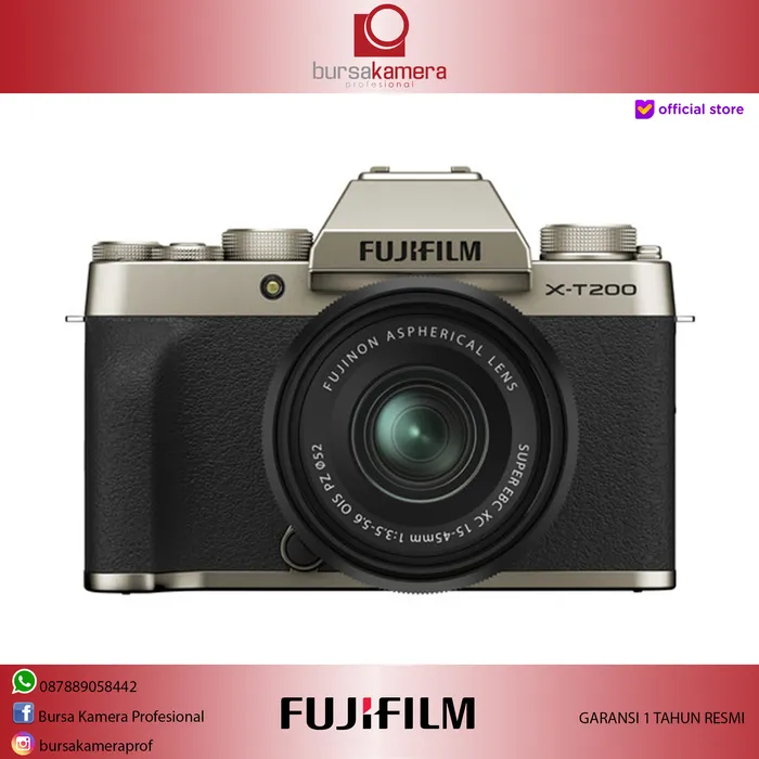 15 45mm Fujifilm Xt200 Gold Champagne Gold Xt 200 Fuji FUJIFILM X