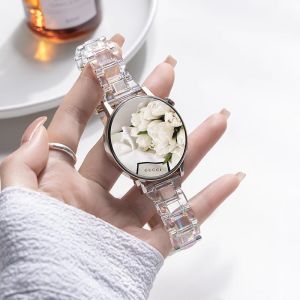 Dây đeo trong suốt thời trang cho Realme Watch 5 Đồng hồ thông minh Dây đeo rõ ràng Realme Watch 3 3 Pro Vòng đeo tay thể thao