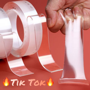 CETH เทปใส เทปกาวสองหน้านาโน กว้าง3cm ยาว1m ติดแน่นหนึบ สามารถล้างแล้วนำกลับมาใช้ได้ เทปนาโน เทปใสสารพัดประโยชน์ เทปกาว เทปตกแต่ง Double Side Tape