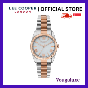 LEE COOPER OFFICIAL Women Metal Band Silver / Rose Gold Watch Water Resistant Affordable Branded Timepiece (2 Years Warranty) LC07331.520