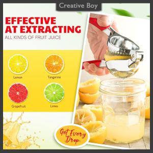 [Creative] Lemon Squeezer Extra Large Lemon Squeezer Juicer Stainless Steel Heavy Duty Manual Citrus Juicer Hand Press
