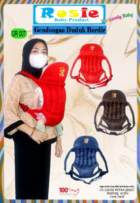 Gendongan Bayi Depan Bordir Rosie GR007
