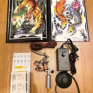 Bộ 1 máy xăm tặng kèm Catolo mẫu hình xăm với mực xăm tốt