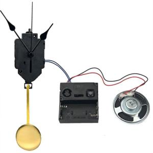 DIY Wall Clock Repair Kits Includes Quartzs Movement and Pendulum Hands Music Chimes Box Horn for Home Professional Use