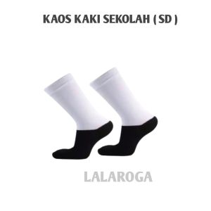 ( 3 PCS ) KAOS KAKI SEKOLAH SD / KAOS KAKI HITAM PUTIH SD / KAOS KAKI