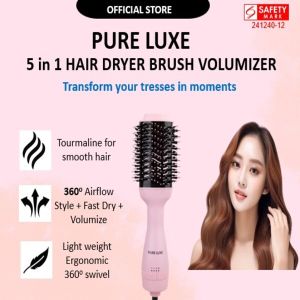 PURE LUXE Multipurpose One Step Automatic Intelligent Hair Curler Singapore Safety Mark