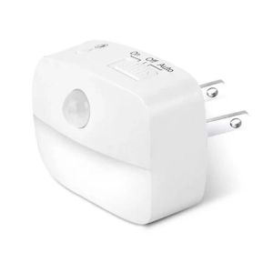 HUADIN EU US Plug Induction Light Motion Sensor Wireless Mini LED Night Light Wall Lamp Battery Operated Bedside Night Lamp Bedroom
