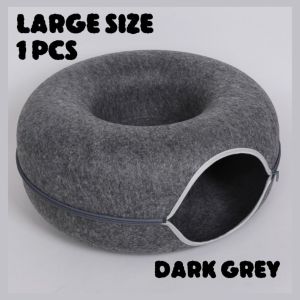 Terowong Kucing Mainan Kucing Sarang Hangat Kucing dengan Tempat Tidur dan Fun Teaser