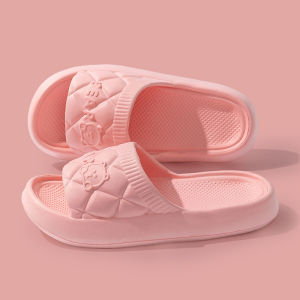 [Free Shipping] Summer Slippers Cartoon Bear Bathroom Hotel Slippers Sandals Indoor Home Lightweight Comfortable Slippers