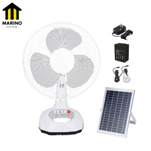 Marino พัดลมตั้งพื้นโซล่าเซลล์ พัดลมพลังงานแสงอาทิตย์ รุ่นตั้งพื้น ขนาด12นิ้ว No.Y1989