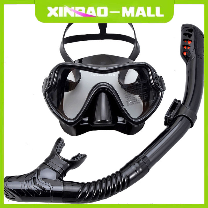 Professional Scuba Snorkeling Sets Diving Goggles Adult Silicone Skirt ...