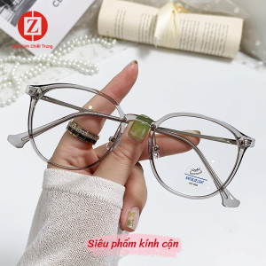 Kính cận thị form Tròn Đa giác dáng đôi cánh xinh xinh phù hợp NỮ SINH mã T2986