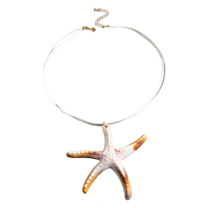 Eye Catching Sea Star Necklace Feature Braided Rope Summer Fashion Neck Ideal Gift for Beach Vacation Outfits