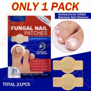【BUY 1 TAKE 1】Toenail Fungus Patches Antibacterial And Antimicrobial Nail Patches Strong Hydrogel Nail Patches 21 Patches Nail Care Patches Overnight Repair Of Damaged Toenails