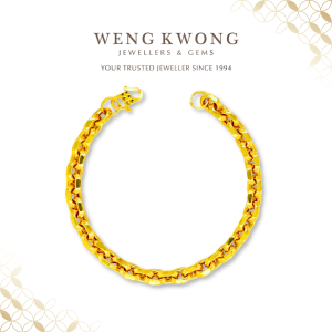 Weng Kwong 916 Gold Anchor Link Bracelet 3B1465