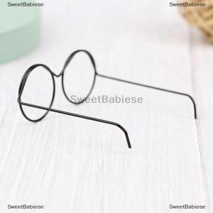 [COD] SweetBabiese 1/2/5/10pcs แฟชั่นกรอบกลม lensless Retro Cool Doll แว่นตาสำหรับตุ๊กตา