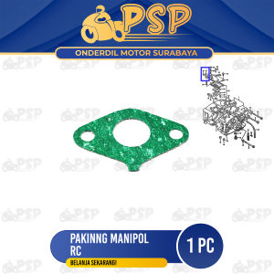 Paking Manipol RC - Packing Kertas Gasket Perpak Insulator Intake Manipul Manifold Suzuki RC 80 RC