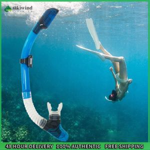 Sikiwind Diving Snorkel Underwater Diving Air Tube Silicone Mouthpiece Diving Air Breathing Tube Swimming Equipments for Snorkeling Swimming for Men Women