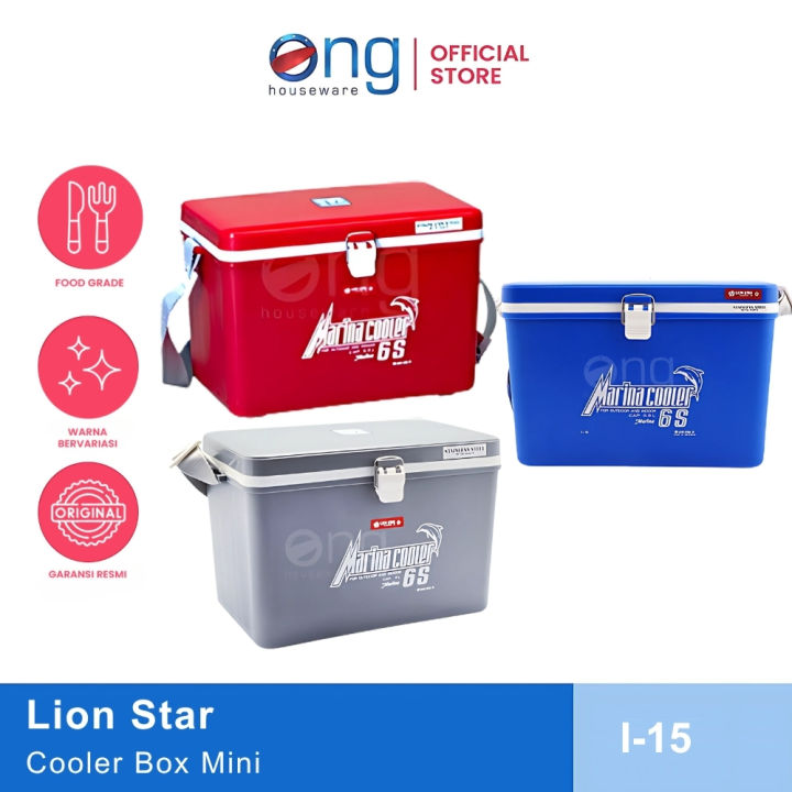 Lion Star Cooler Box Mini Jual MARINA COOLER BOX 6S I-15 COOLER