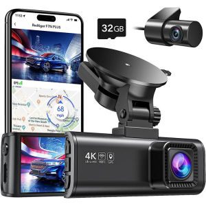 REDTIGER F7NP 4K Dash Cam 3.18 IPS Screen Mini Recorder 24H Parking Mode Built-in WiFi & GPS