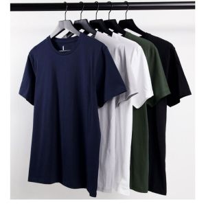 Kaos Polos 100RB Dapat 4pcs / Baju Pria dan Wanita Polos Bahan Premium