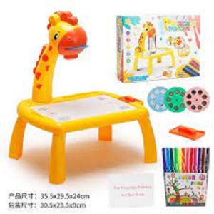 MEJA PROYEKTOR GAMBAR ANAK JERAPAH GIRAFFE PROJEKTOR TABLE