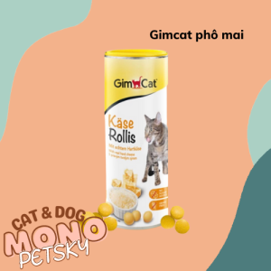 Gimcat viên phô mai hỗ trợ tăng nọng tăng cân cho mèo