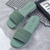 2025 New Korean Style Flat Slippers for Women Comfortable Square Ideal for Indoor & Outdoor Slippers #WT157