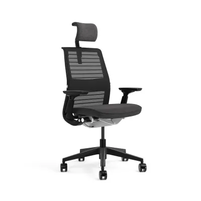 Steelcase Think Ergonomic Office Chair (With Headrest) - 12 Year Warranty Free Installation Delivery Within 1 Week Singapore Stock