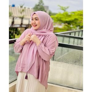 SYAKIRA Kemeja Oversize Rayon Twill