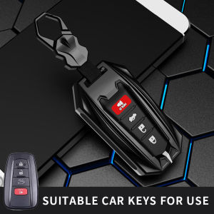 zinc alloy Car Key Case Cover Shell For Toyota Prius Camry Corolla CHR C-HR RAV4 Land Cruiser Prado Protector Accessories