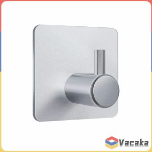 Stainless Steel Towel Hooks Wall Door Clothes Kitchen Bathroom Rustproof Self Adhesive Towel Holder