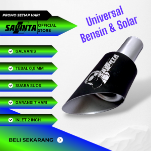 SAVINTA Knalpot Mobil Suos Runcing Solar Bensin Dop Galvanis Sos Spok