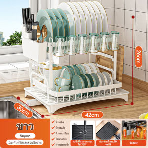 Simwind ที่คว่ำจานสแตนเลส ชั้นวางจาน ตู้เก็บจานชาม ชั้นวางถ้วยจาน ที่คว่ำถ้วยจาน ชั้นวางจานชาม ชั้นวางจานในครัว ชั้นวางจานสเตนเลส ที่เก็บจานชาม