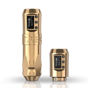 เครื่องปากกาสักไร้สาย T-rex ปืนสักโรตารี่ แบตเตอรี่ 1800mAh สามารถวิ่งได้นาน 4.0 มม. เหมาะสำหรับ variou