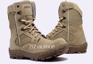 Safety Boots Delta Cordura High USA 8 Hole - Perlindungan Jari Kaki - Bisa Bayar Di Tempat COD