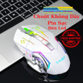 Chuột gaming không dây pin sạc chuột bluetooth máy tính có đèn led 7 màu chuột silent bảo hành 6 tháng phukienhamy Q13. 