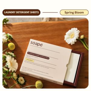 soape | Essential Laundry Detergent Sheets | Spring Bloom Scent | 30 eco sheets | 60 eco washes