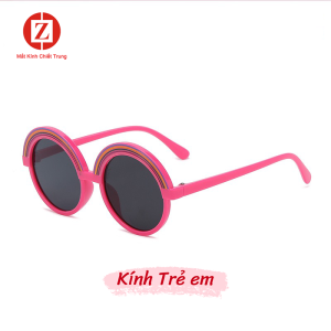 Kính Râm cho bé 2-9 tuổi form tròn hoạt hình Cầu Vồng đủ màu sắc thay đổi phong cách em bé của bạn mã T8835
