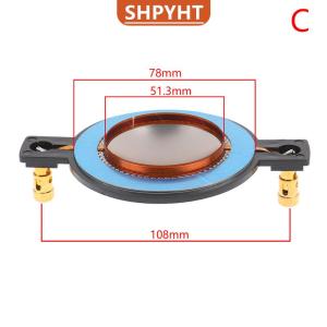 [COD] SHPYHT SPORTS 34.4 44.4 51.3 72.2 74.5 Core Tweeter Voice Membrane Titanium Film Treble Speaker Repair accessories DIY Parts