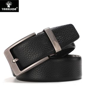 Ikat Pinggang Kulit Sapi Pria Yarrison Ikat Pinggang Pria Bisnis Kulit Sapi Murni Gesper Otomatis Sabuk Celana Kulit Asli Pria