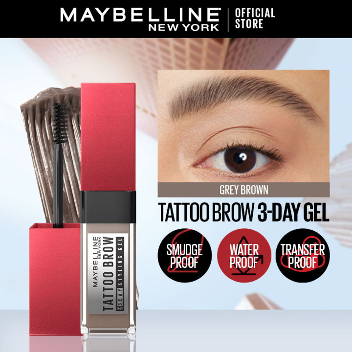 Maybelline Tattoo Brow 3-day Eyebrow Gel - Long lasting, Waterproof, Smudgeproof, Eye Make Up