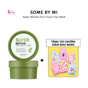 [MUA 1 TẶNG 1] Mặt Nạ Đất Sét Trà Xanh Some By Mi Super Matcha Pore Clean Clay Mask 100ml + Tặng 1 túi chườm giảm đau bụng