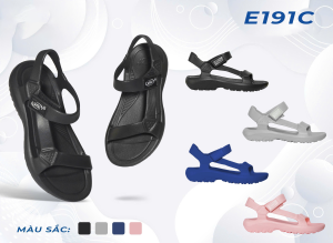 Giày Sandal Nam Nũ Chất Liệu Nhựa EVA Mềm Nhẹ Êm Chân Thoải Mái Chống Trơn Trượt (FORM LỚN ĐẶT LÙI 1 SIZE) Giày đi học - Giày đi làm - Giày đi chơi